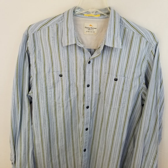 Tommy Bahama Jeans Long Sleeve Button Up Shirt XL - Picture 12 of 16
